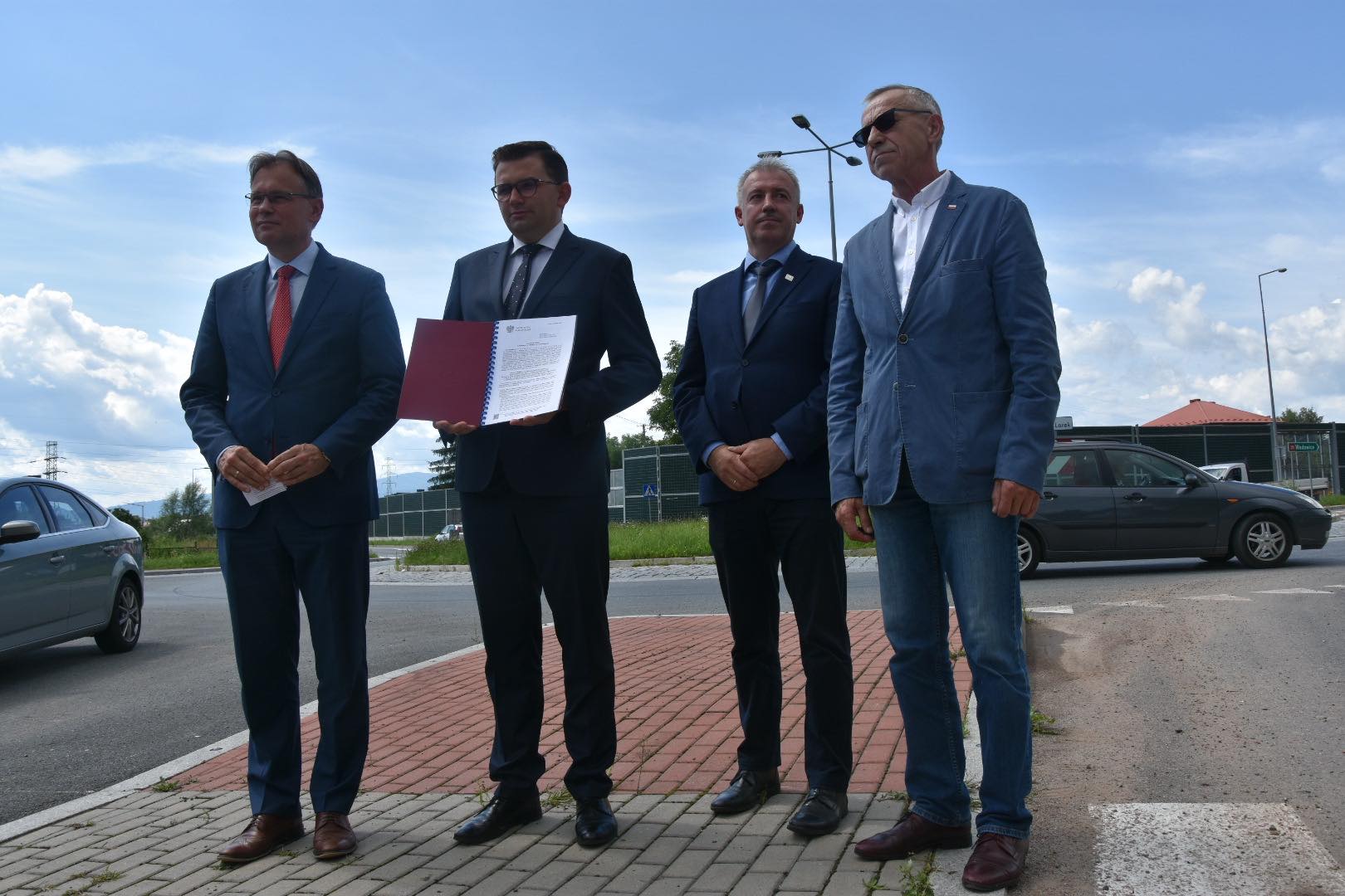 Briefing prasowy - obwodnica Chełmca