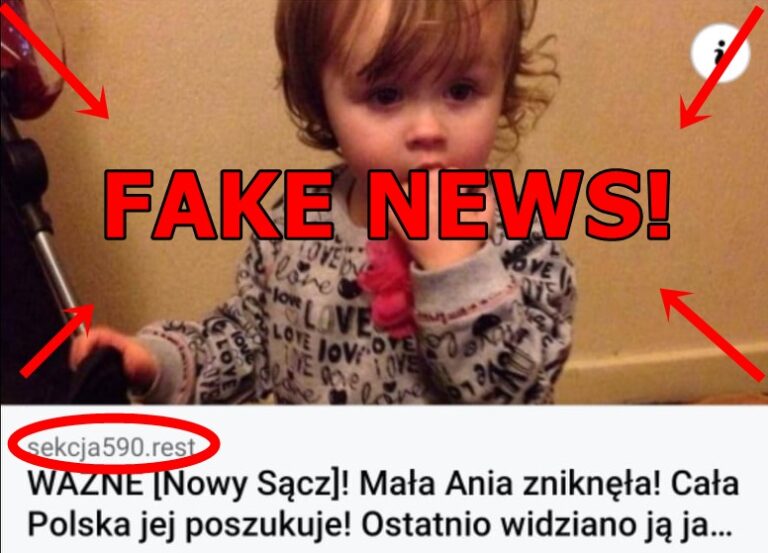 Nie było żadnego porwania małej Ani w Nowym Sączu. Sądeczanie kolejny raz dali się oszukać