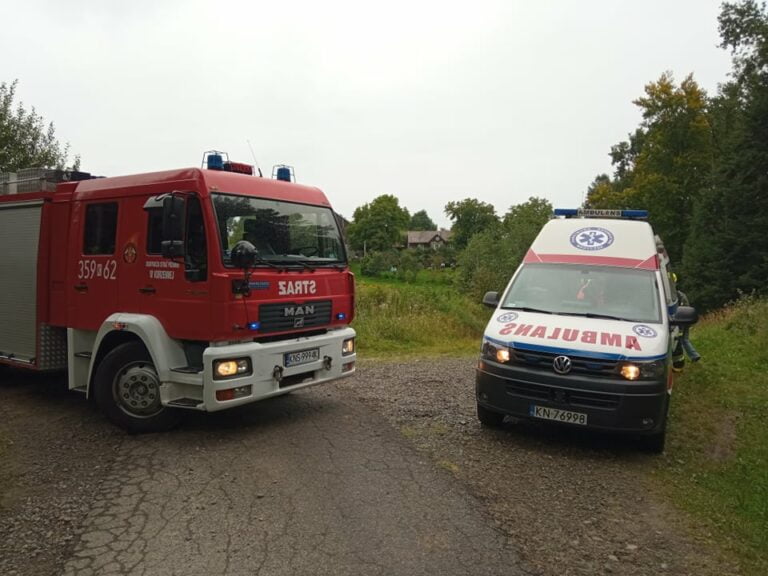 Korzenna. Wyjście na grzyby zakończone interwencją pogotowia i straży pożarnej