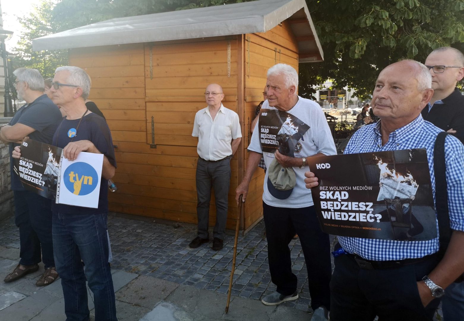 Demonstracja przeciwko LEX TVN w Nowym Sączu