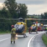 Wypadek autobusu i Toyoty w Witowicach Górnych. Nie żyje 48-latek i 51-latek, LPR