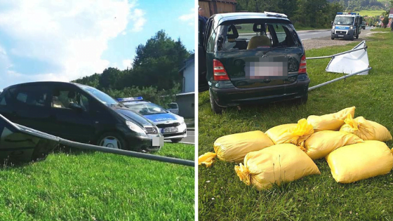 Samochód i nielegalny tytoń