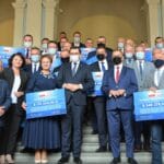Przekazanie symbolicznych czeków dla samorządowców - 23.09.2021
