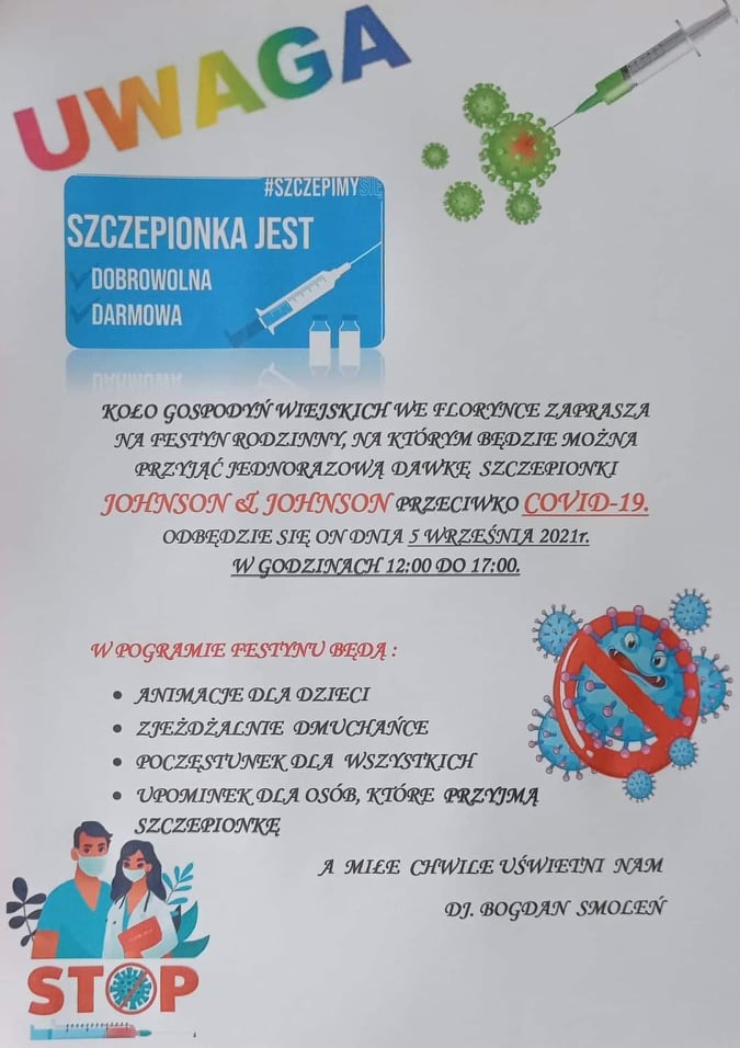 Szczepienia - weekend 4-5.09.21