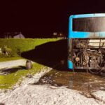 Pożar autokaru na Kąclowej