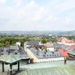 widok z dachu sądeckiego ratusza