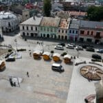 widok z tarasu na ratuszowej wieży