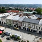 widok z tarasu na ratuszowej wieży