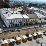 widok z tarasu na ratuszowej wieży