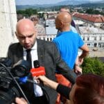 widok z tarasu na ratuszowej wieży