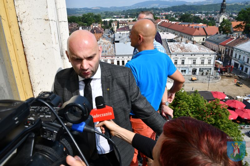 widok z tarasu na ratuszowej wieży