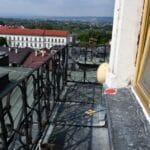 widok z tarasu na ratuszowej wieży