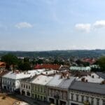 widok z tarasu na ratuszowej wieży