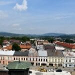 widok z tarasu na ratuszowej wieży