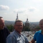 widok z tarasu na ratuszowej wieży