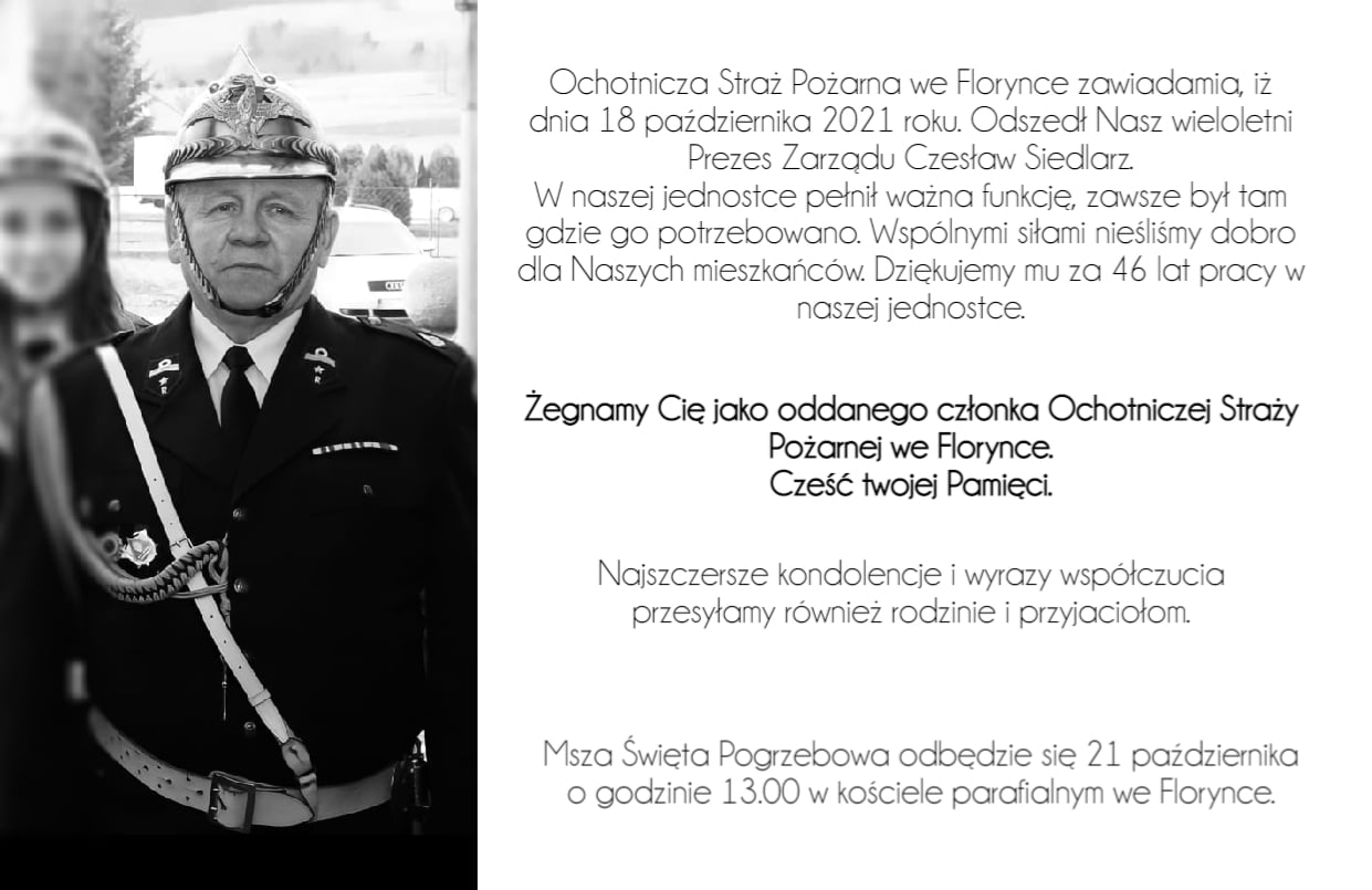 Czesław Siedlarz, OSP Florynka 