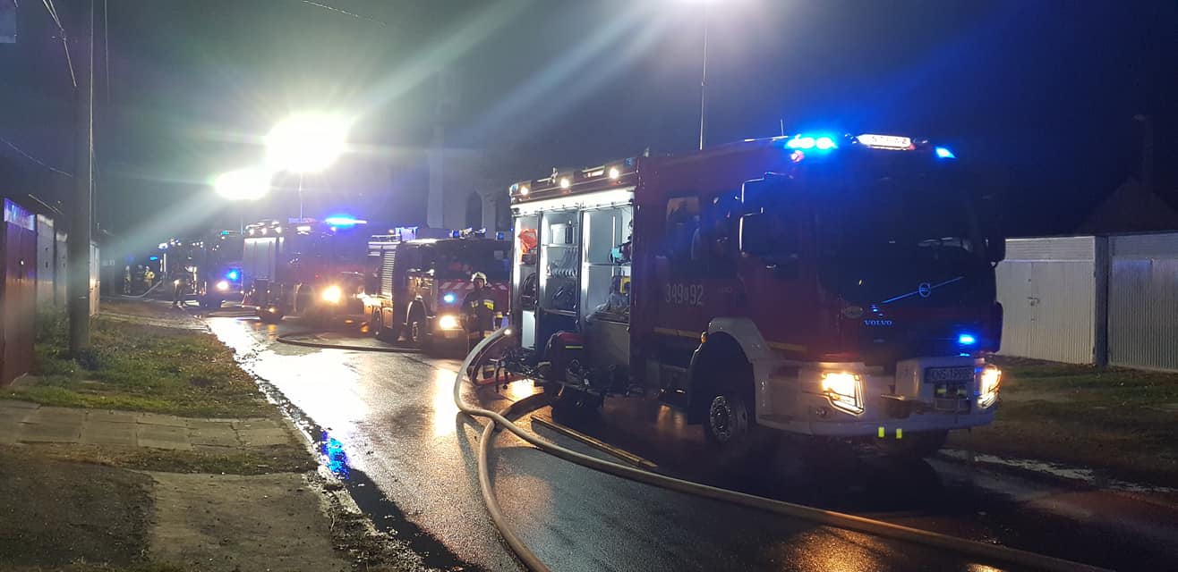 pożar w Starym Sączu