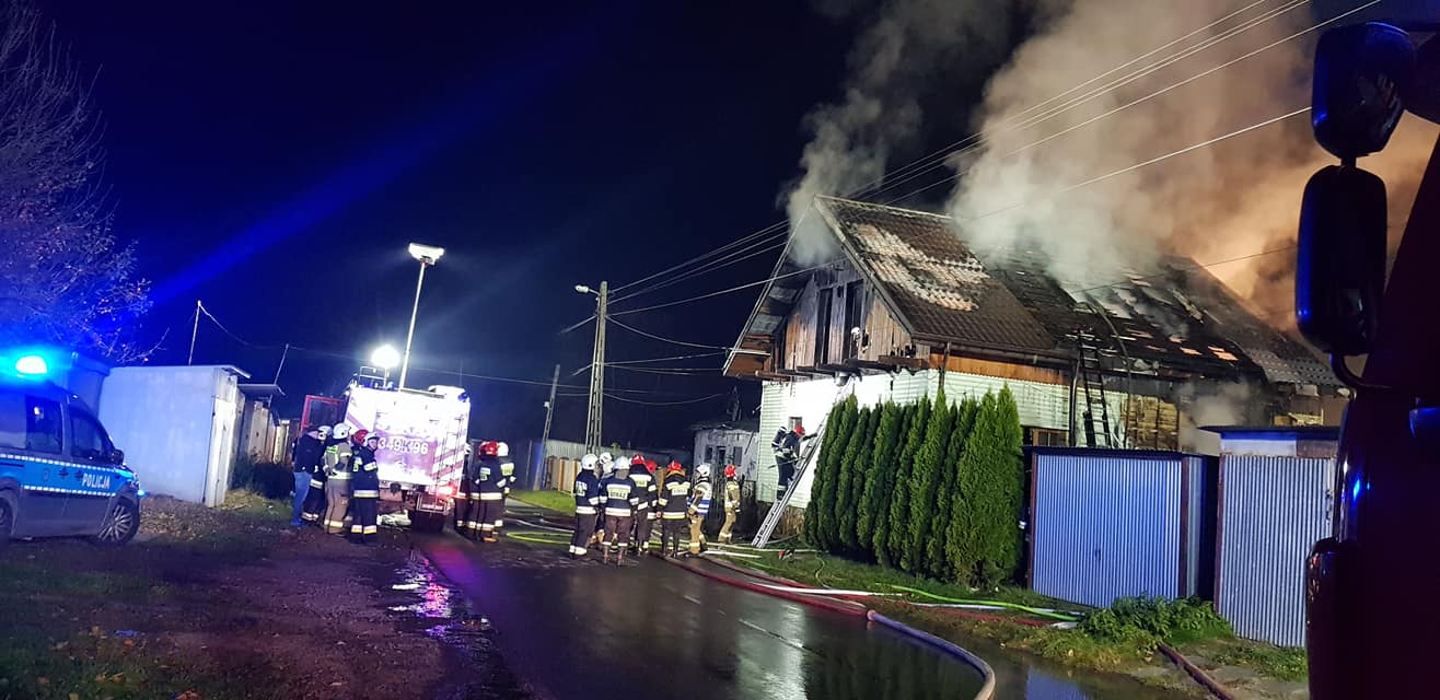 pożar w Starym Sączu