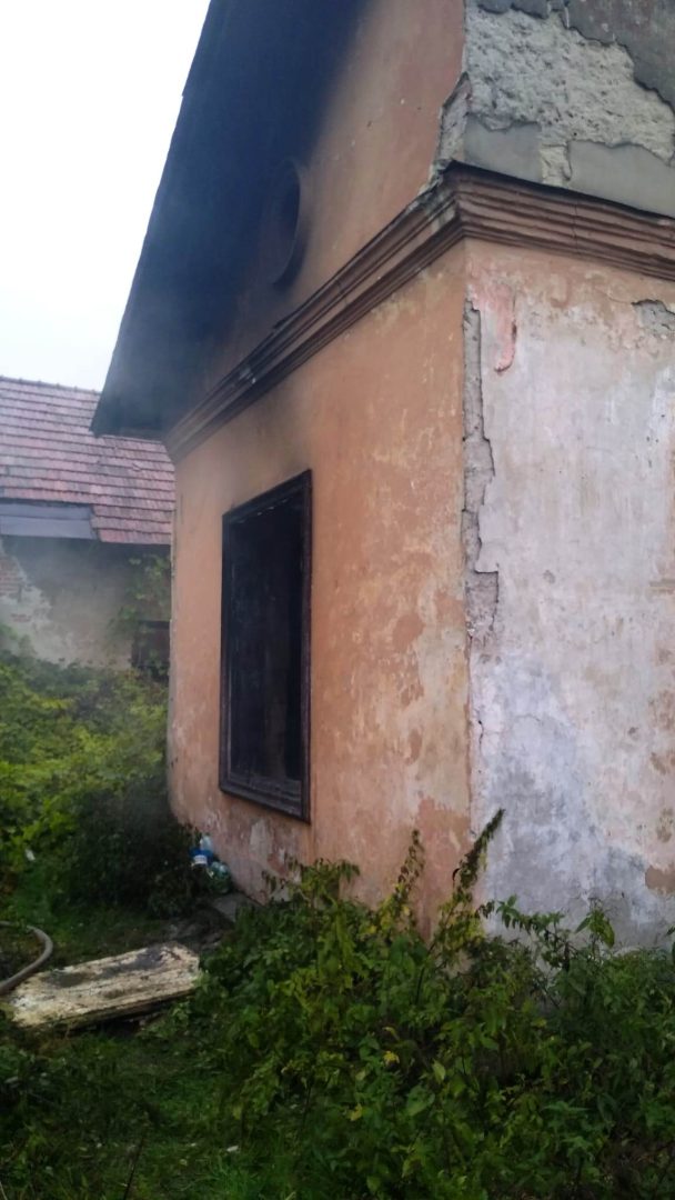 Muszyna - pożar pustostanu