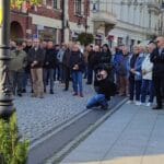 Antyrządowa demonstracja w Nowym Sączu, protest w obronie obecności Polski w UE