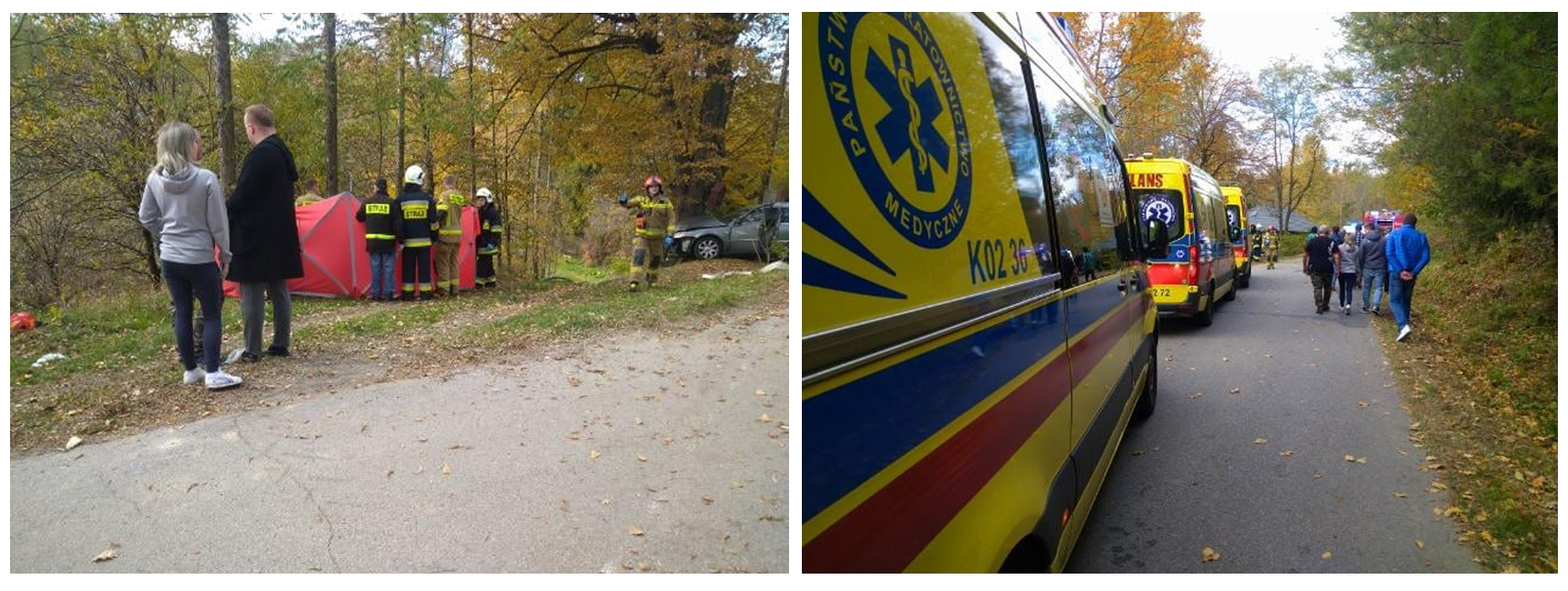 wypadek Brzana koło Bobowej