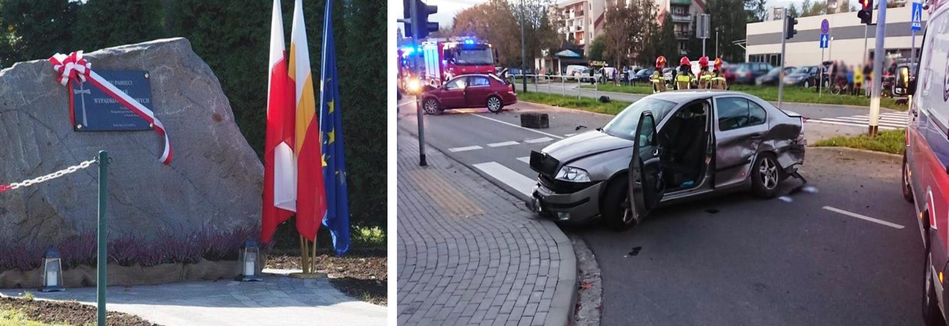 wypadek, ul. Sucharskiego