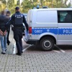 policjanci, Mała Wieś, ucieczka motocyklisty