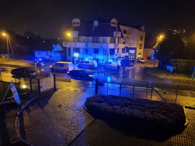 Nowy Sącz. Policyjna obława w jednym z hoteli