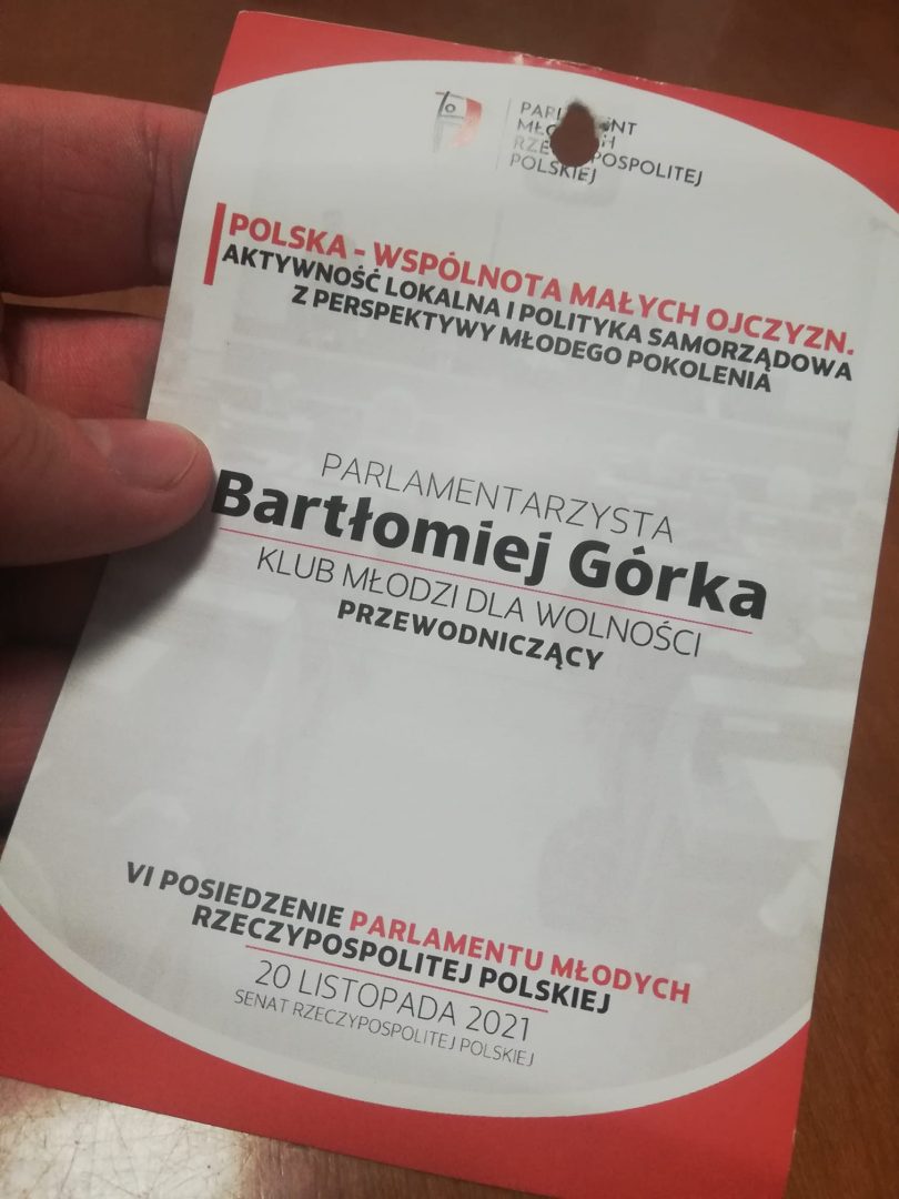 Limanowianin Bartłomiej Górka w Senacie RP