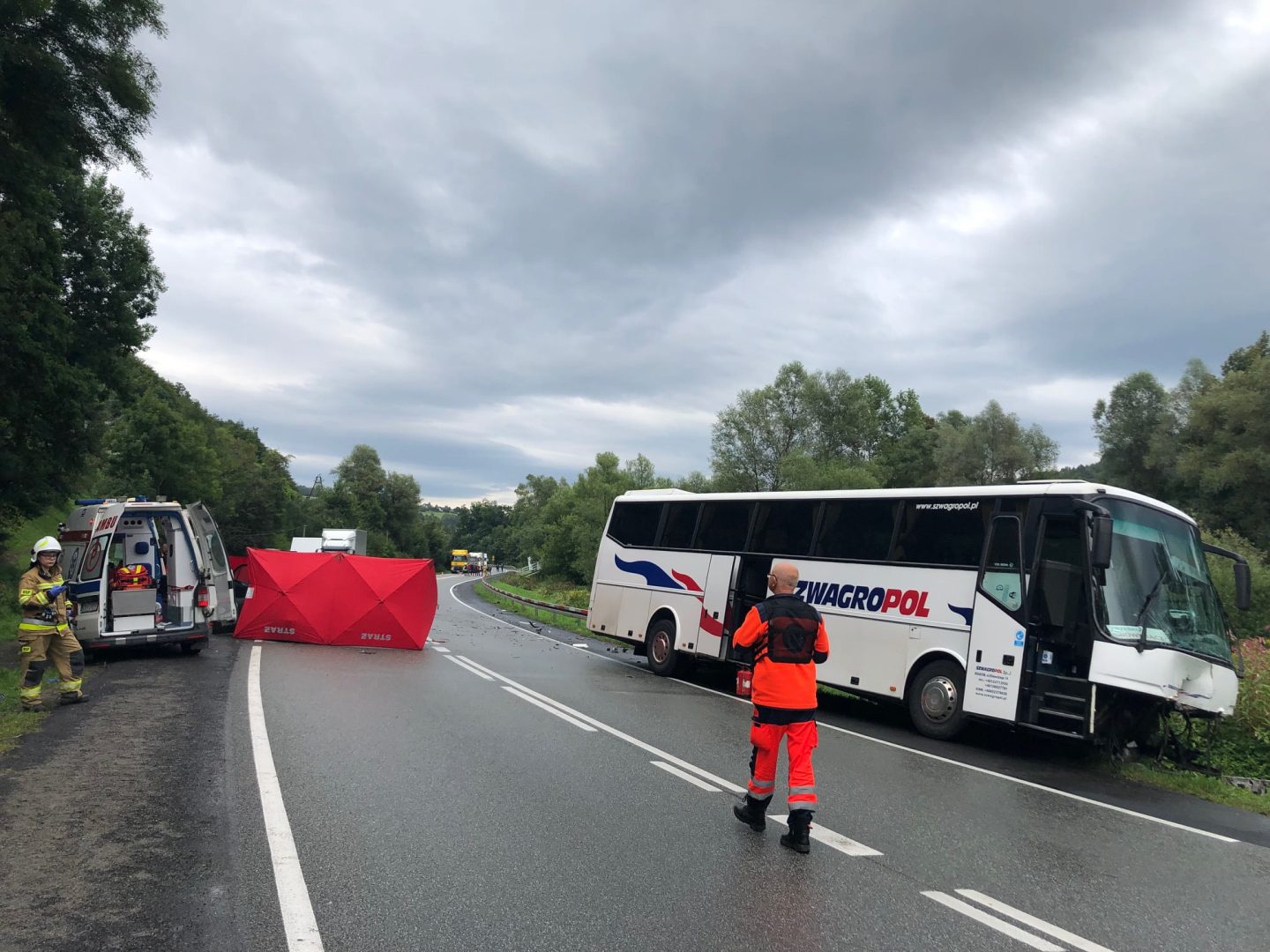 Wypadek, Witowice Górne, Rożnów, dk75, Mikołaj