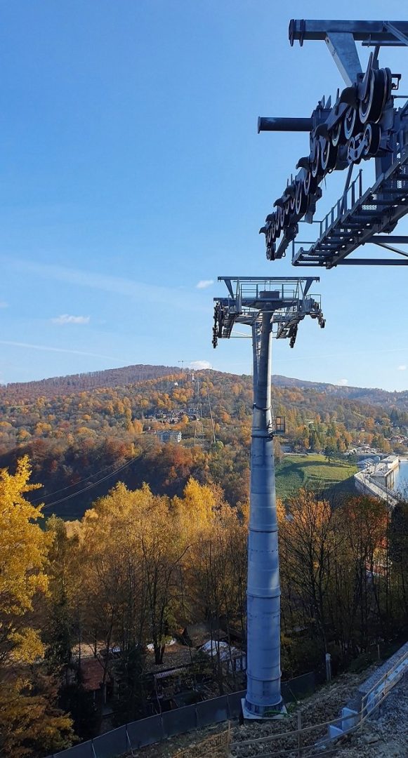 budowa kolei linowej w Bieszczadach; Solina