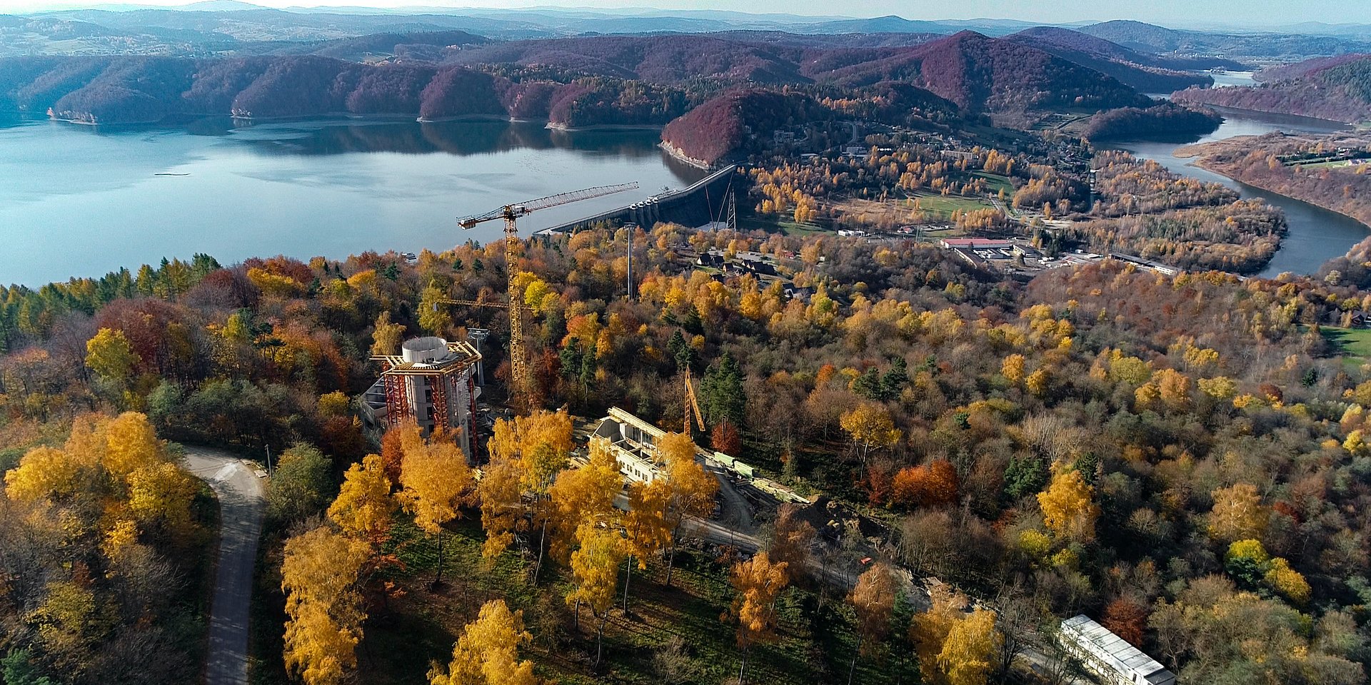 budowa kolei linowej w Bieszczadach; Solina