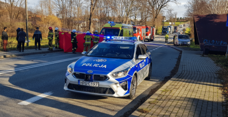 Łużna. Nie żyje 23-latek. Zginął w drodze na przystanek autobusowy