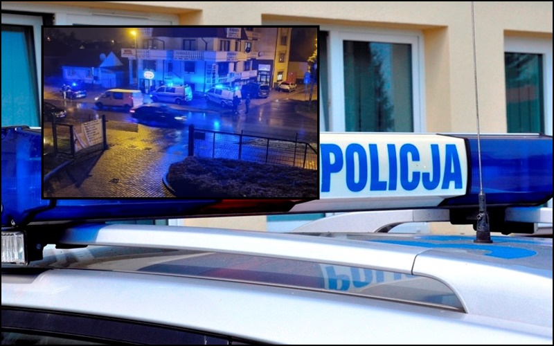 obława w hotelu, Nowy Sącz, policja