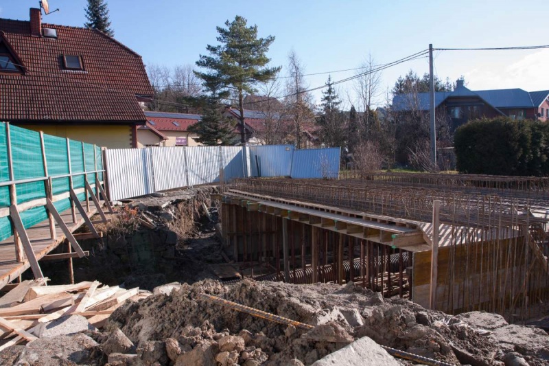 Korzenna - odbudowa mostu