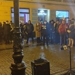 Protest przeciwko lex TVN Nowy Sącz