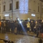 Protest przeciwko lex TVN Nowy Sącz