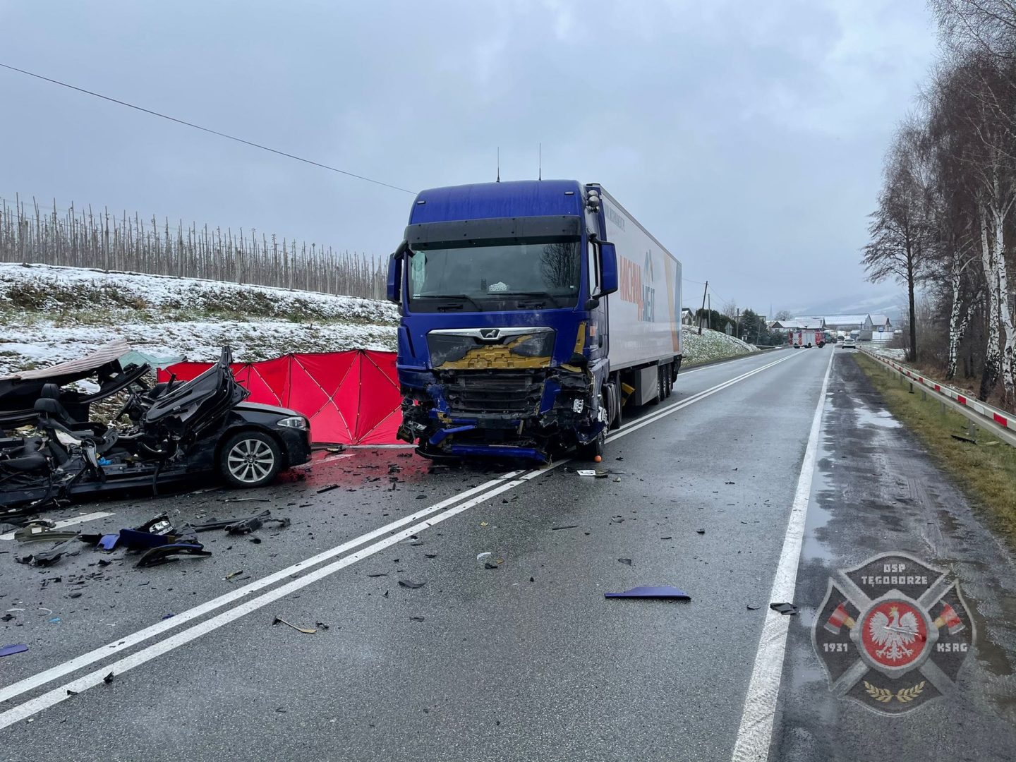 wypadek w Tęgoborzy