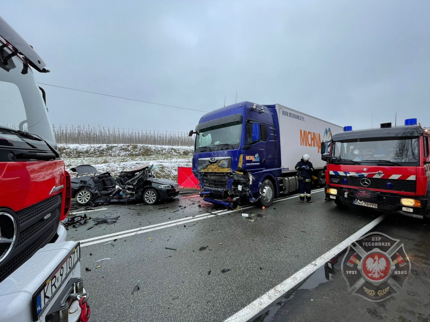 wypadek w Tęgoborzy