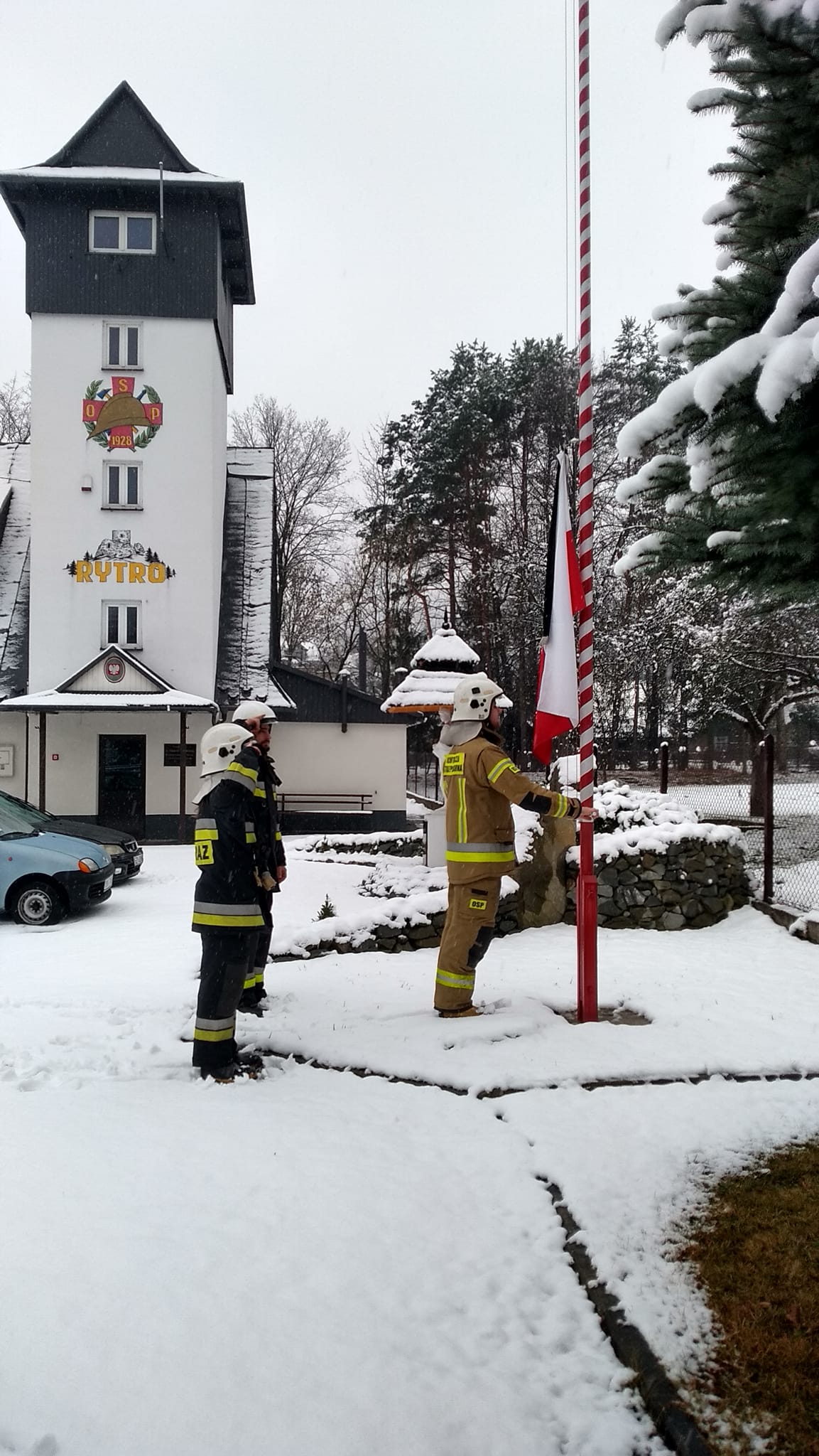 OSP Czernikowo, minuta dla strażaków tragicznie zmarłych, powiat nowosądecki, limanowski, gorlicki. OSP Rytro