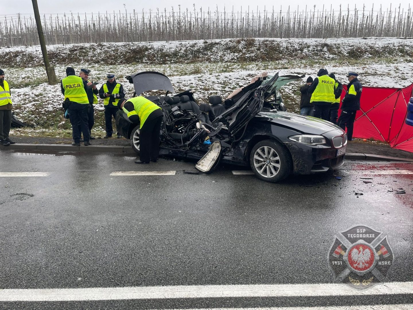 wypadek w Tęgoborzy
