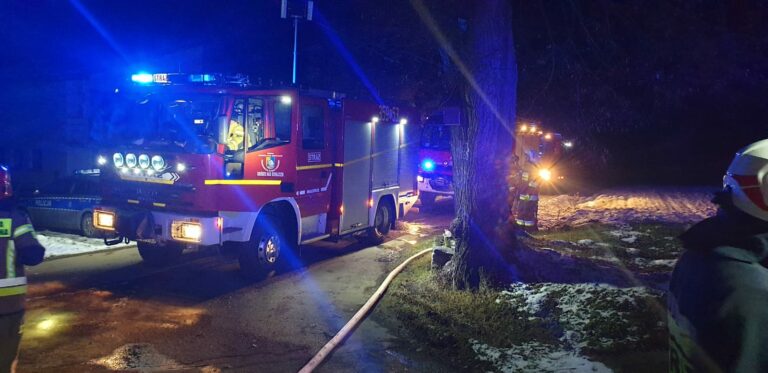 Roztoka-Brzeziny. W budynku gospodarczym pojawił się ogień