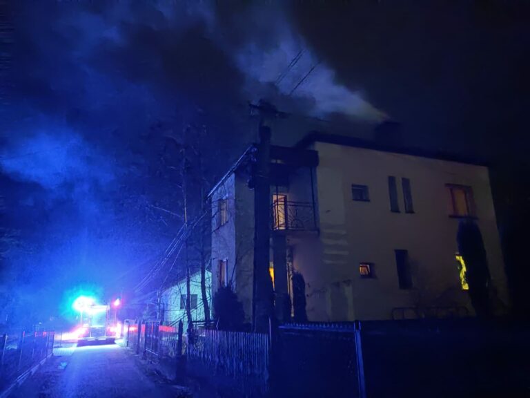 Nowy Sącz. W kominie jednego z domów zapaliła się sadza