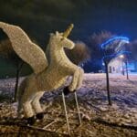 Ogród świetlnych postaci w Muszynie, pegaz