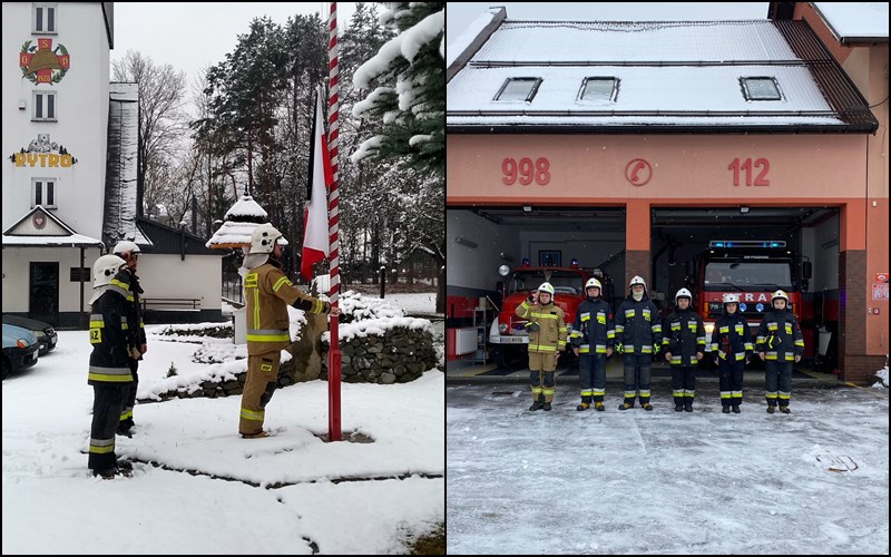 OSP Czernikowo, minuta dla strażaków tragicznie zmarłych, powiat nowosądecki, limanowski, gorlicki. OSP Rytro