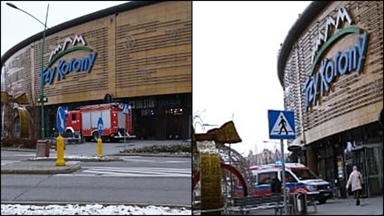 Nowy Sącz. W galerii interweniują strażacy i ratownicy medyczni