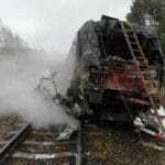 wypadek w Widełce, Impuls, Newag, tragiczny wypadek, dostawczak wjechał pod szynobus, Podkarpacie