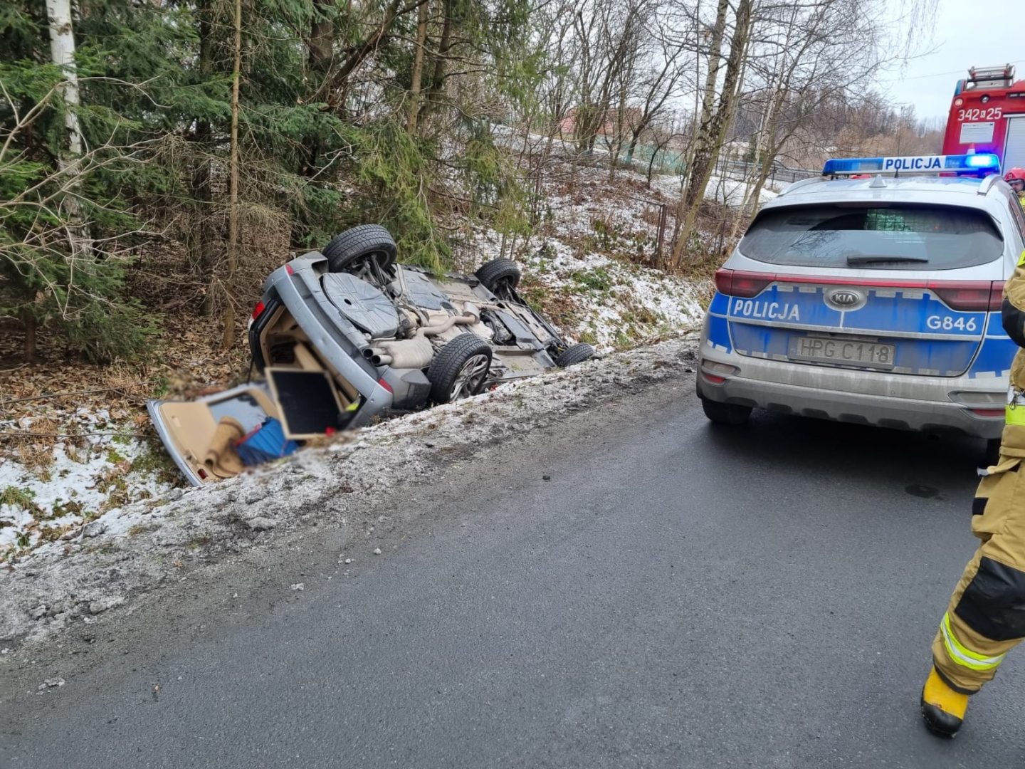 Bącza Kunina dachowanie BMW