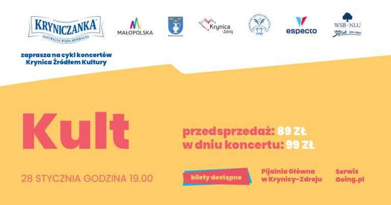 KULT | Krynica Źródłem Kultury 2022! Kto chce bilety?
