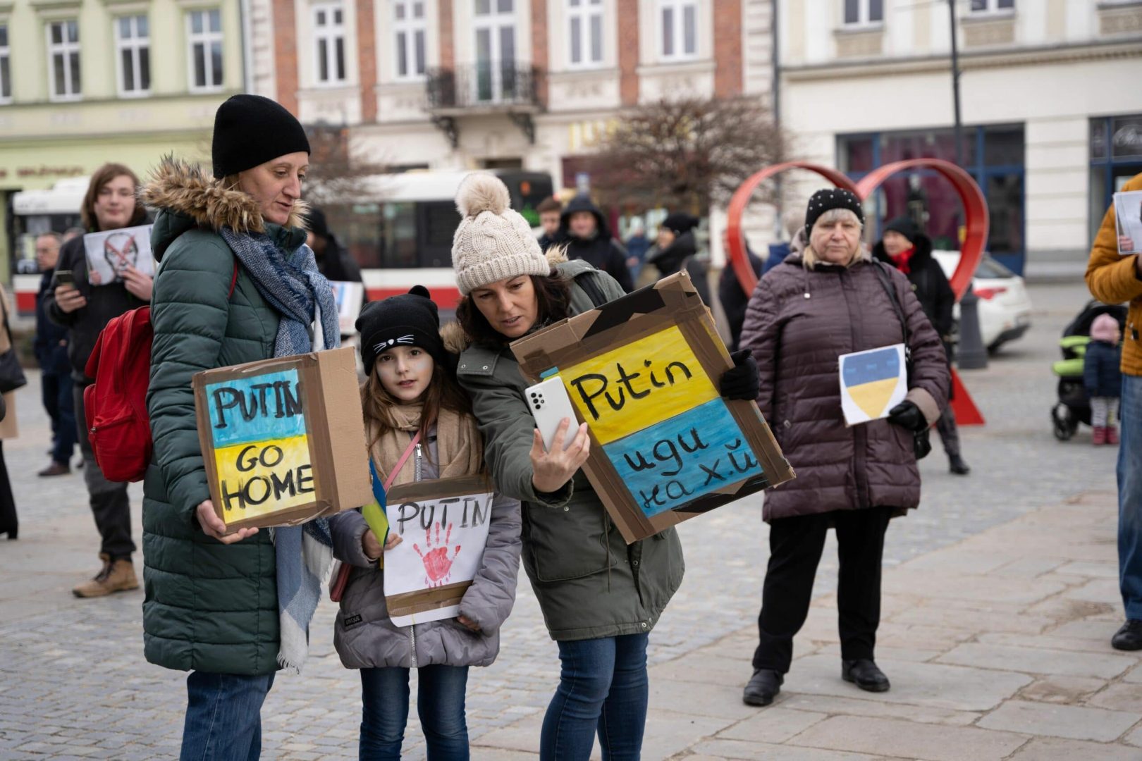 sądecki łańcuch solidarności z Ukrainą